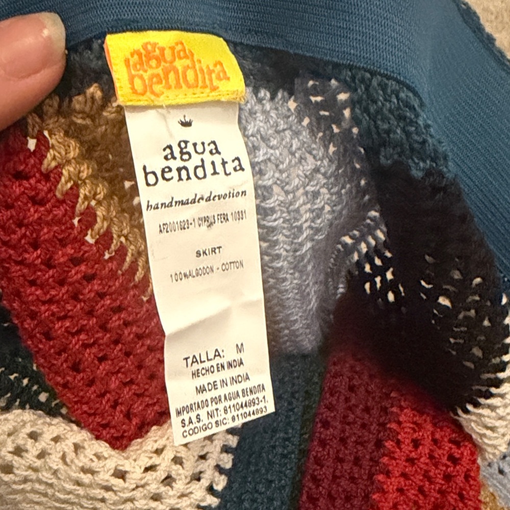 Agua Bendita Colorful Knit Maxi Skirt - Picture 4 of 4